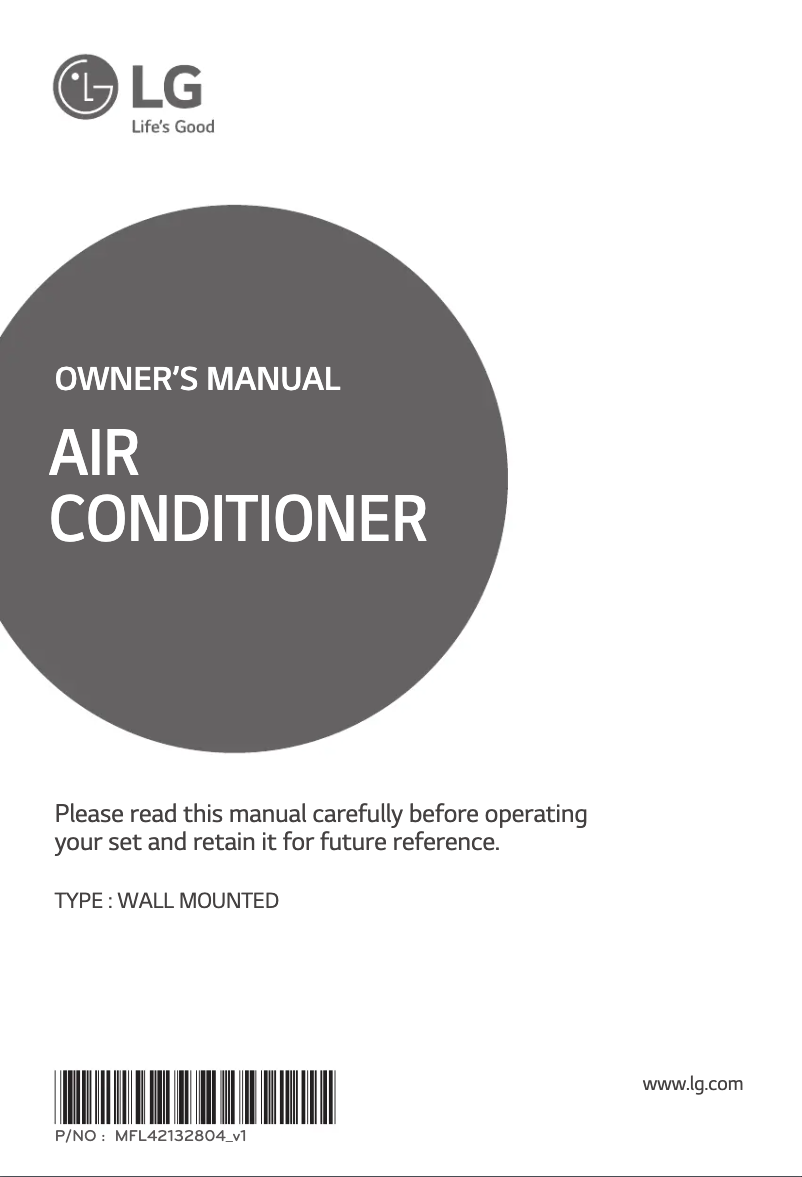 Page 1 de la notice Manuel utilisateur LG ASN26APS