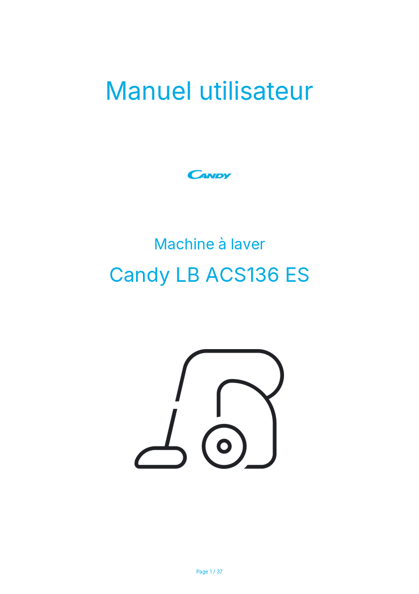 Image de la première page du manuel de l'appareil LB ACS136 ES