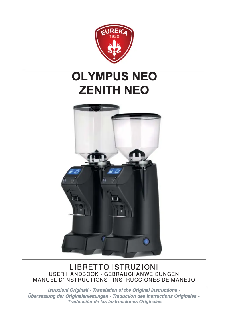 Image de la première page du manuel de l'appareil Olympus Neo