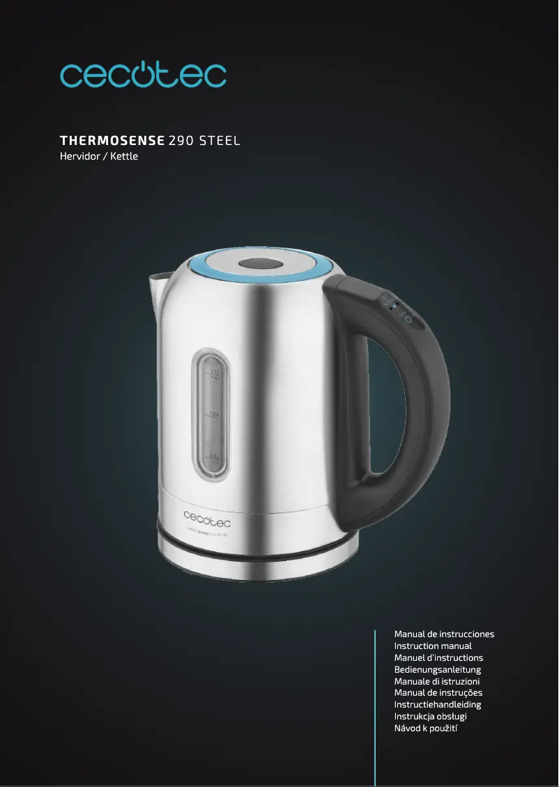 Page 1 de la notice Manuel utilisateur Cecotec ThermoSense 290