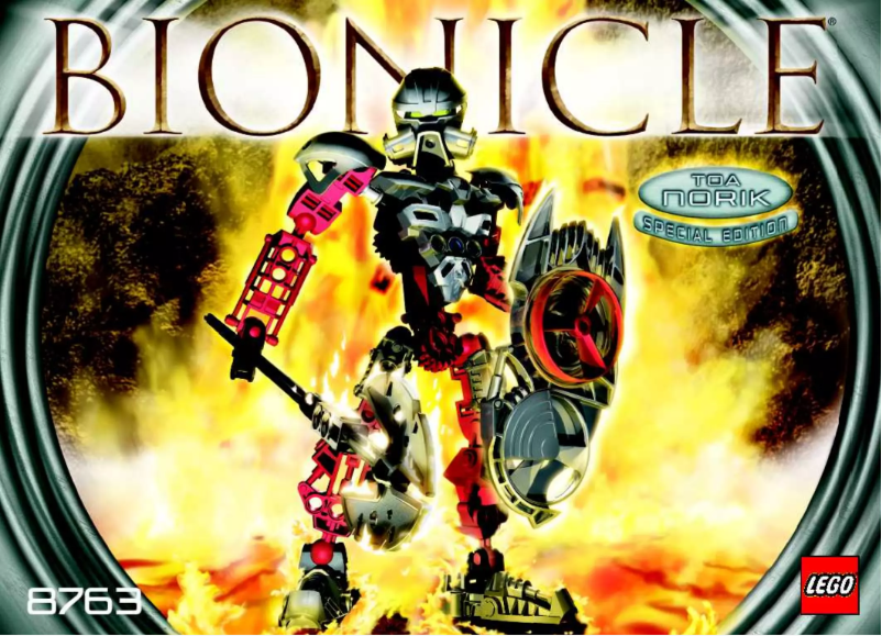 Page 1 de la notice Manuel utilisateur Lego Bionicle 8763