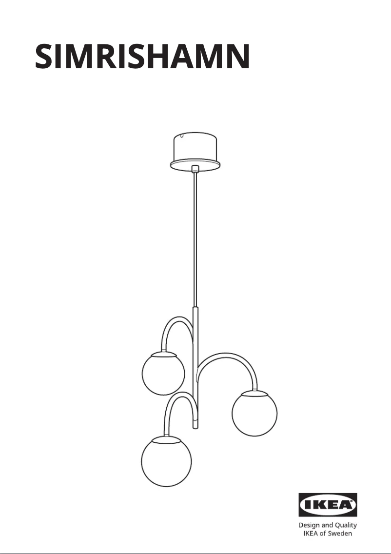 Page 1 de la notice Manuel utilisateur Ikea SIMRISHAMN 604.078.36