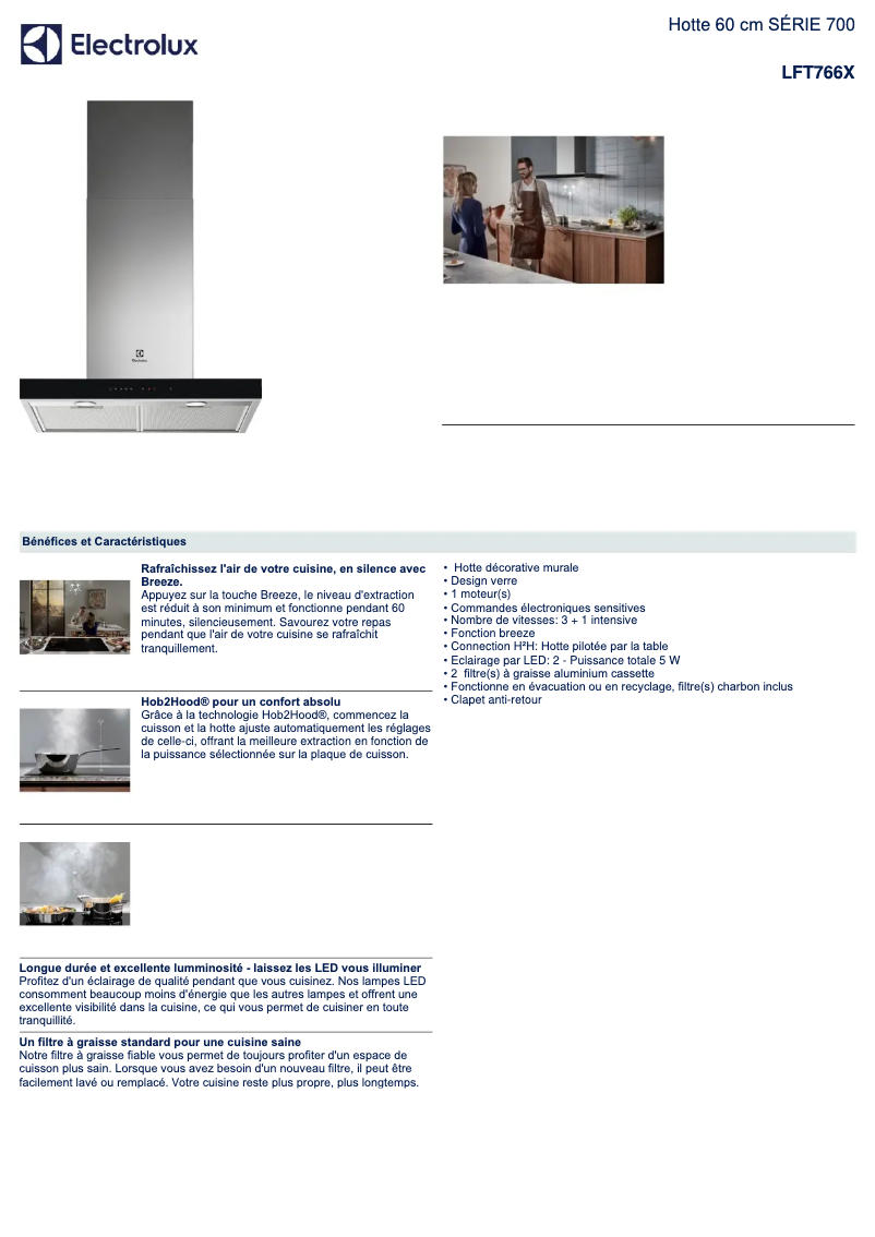 Image de la première page du manuel de l'appareil LFT766X