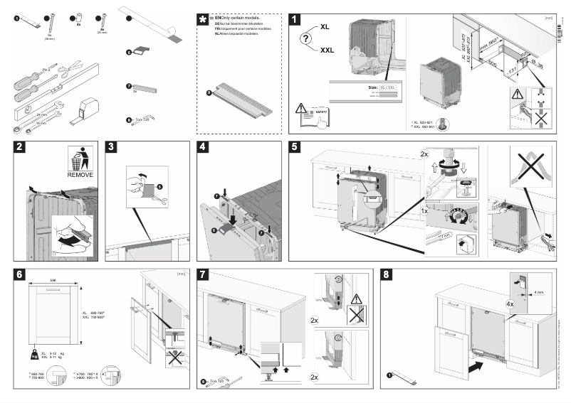 Page 1 de la notice Guide d'installation Pelgrim GVW910XL