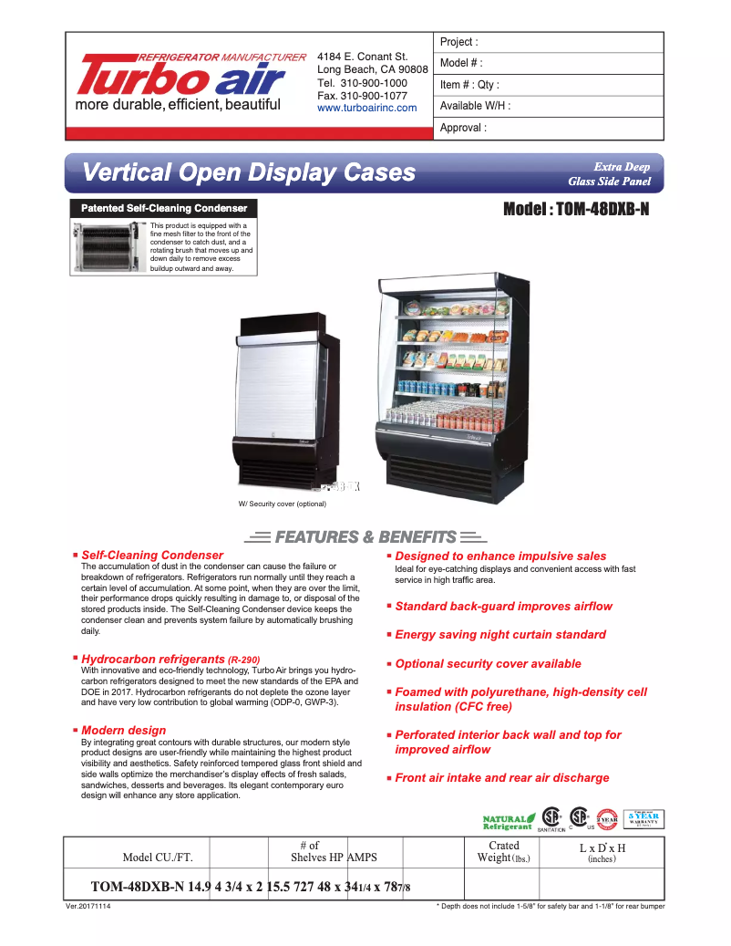 Image de la première page du manuel de l'appareil TOM-48-DX