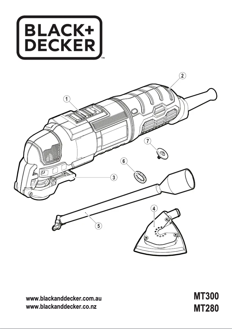 Page 1 de la notice Manuel utilisateur Black & Decker MT300SA2