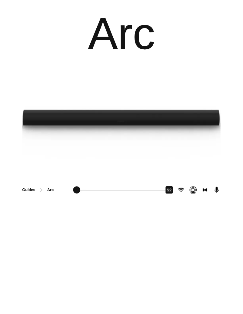 Image de la première page du manuel de l'appareil Arc