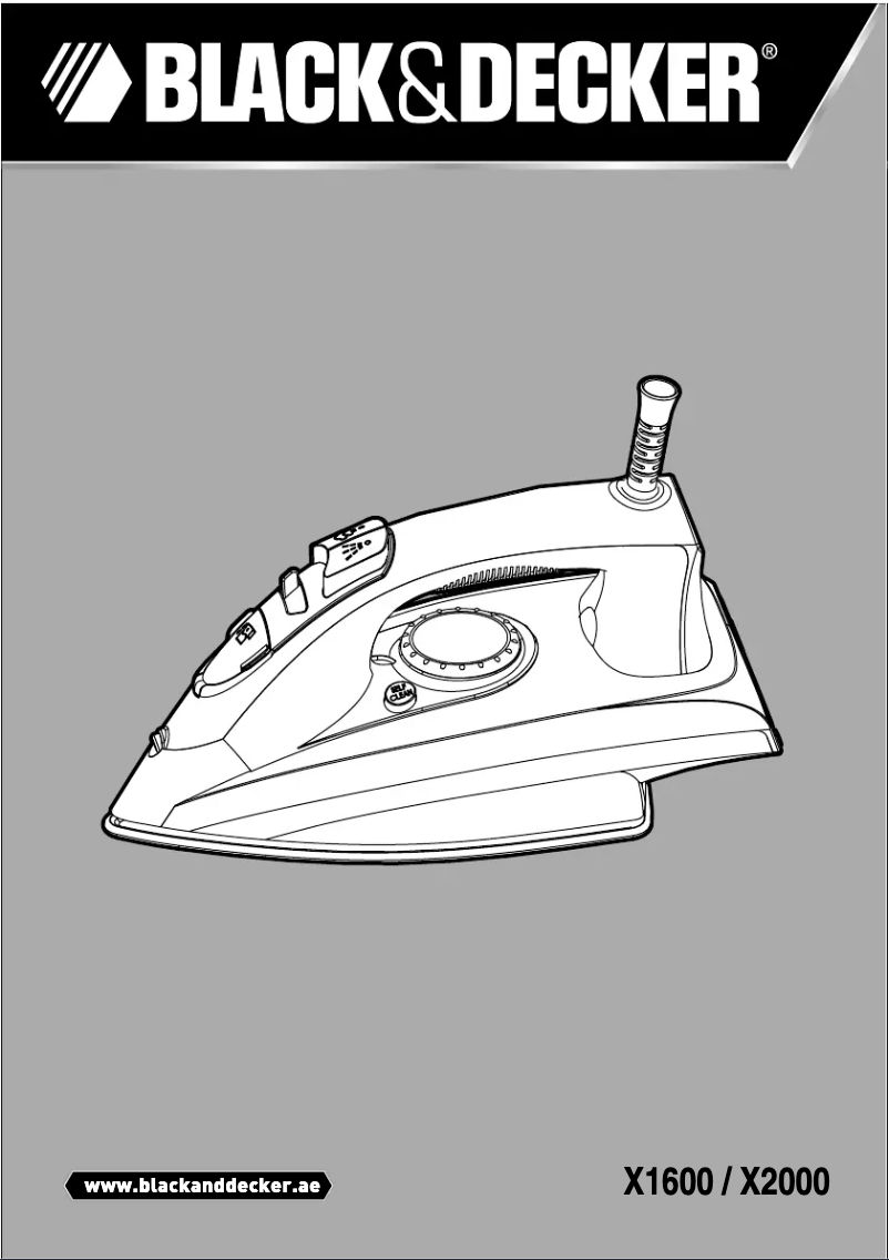 Page 1 de la notice Manuel utilisateur Black & Decker X1600