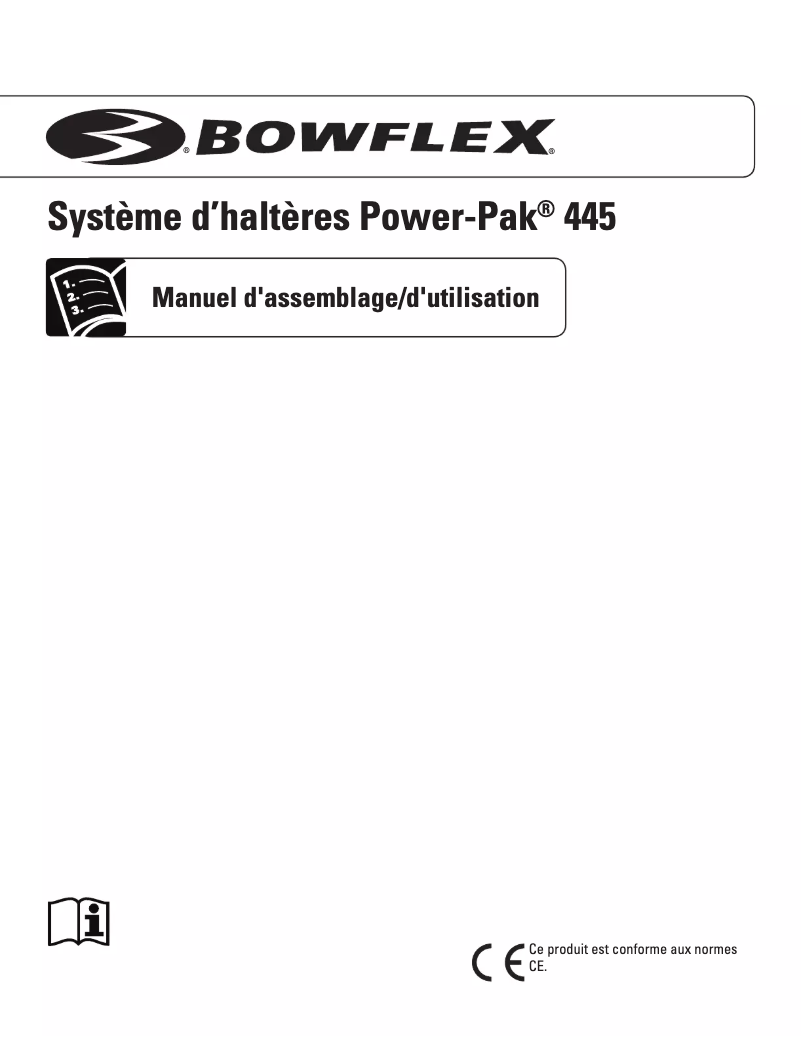 Página 1 del manual Manual de usuario Bowflex Power-Pak 445