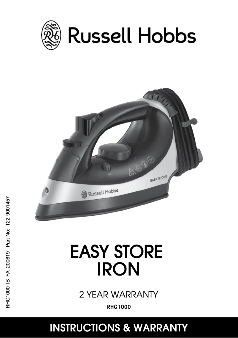 Page n°1 - Manuel utilisateur Russell Hobbs Easy Store RHC1000