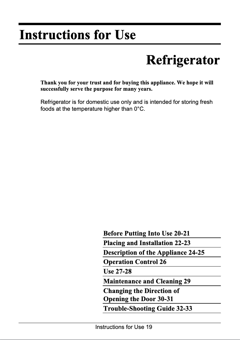 Page n°1 - Manuel utilisateur Gorenje R2906LA