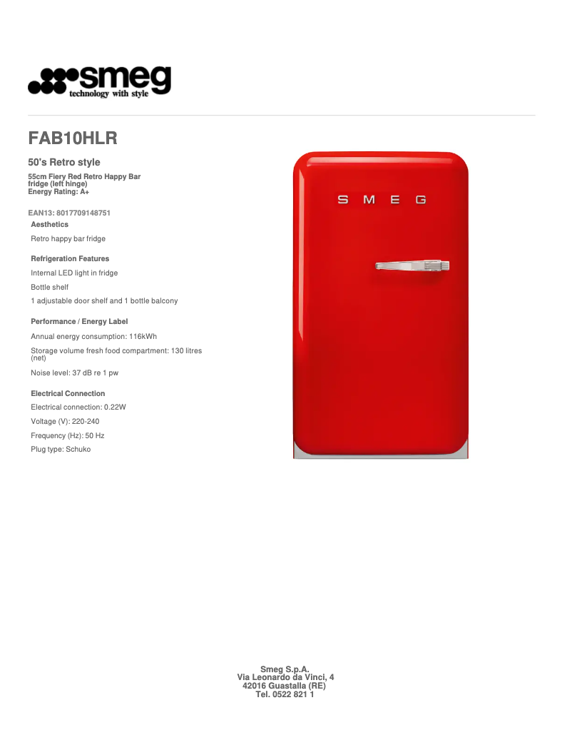 Image de la première page du manuel de l'appareil FAB10HLR