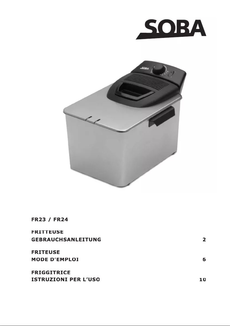 Image de la première page du manuel de l'appareil FR24