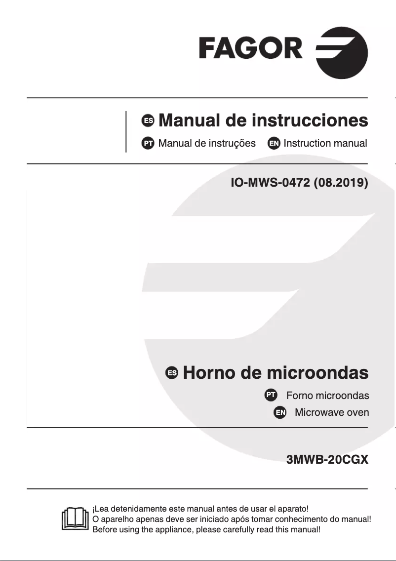 Imagen de la primera página del manual del dispositivo 3MWB-20CGX