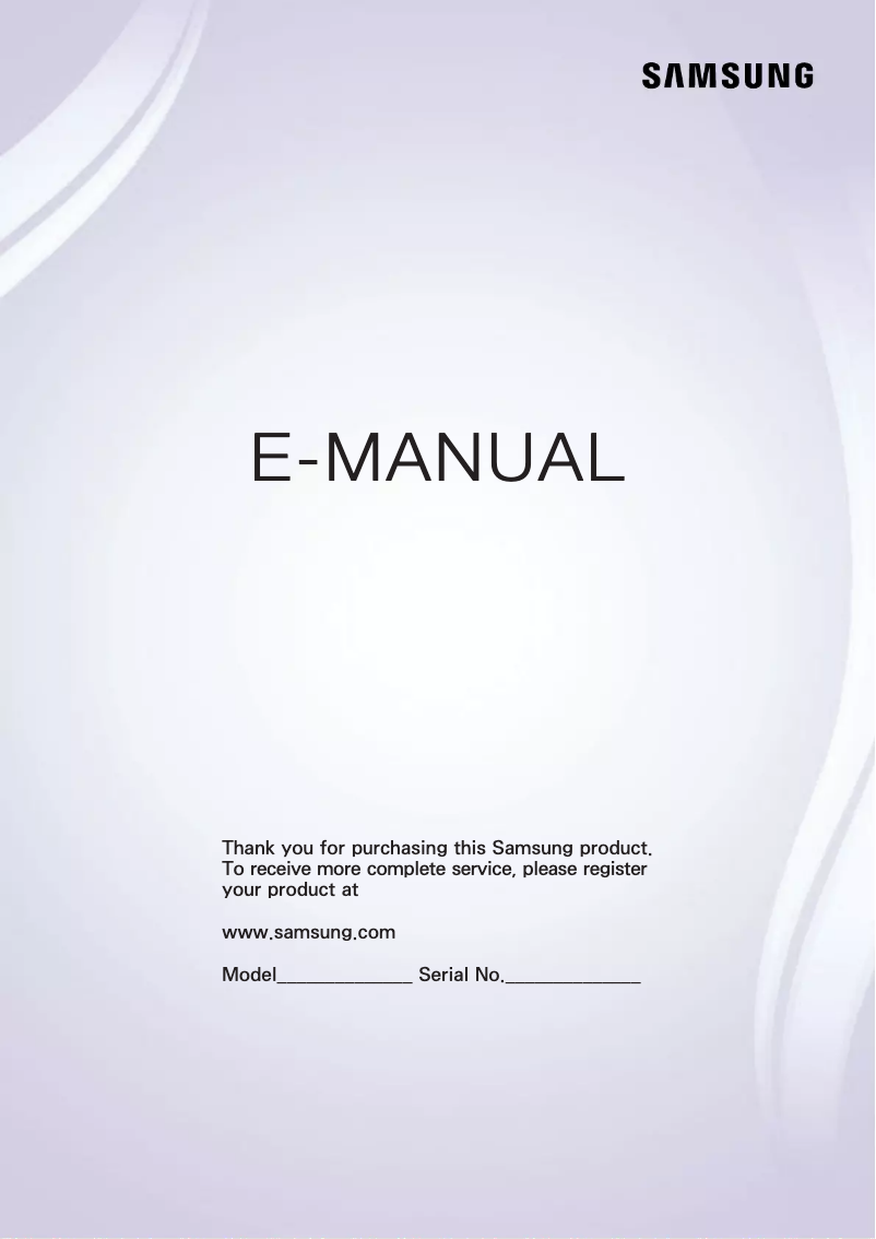 Image de la première page du manuel de l'appareil UN55H6800AF