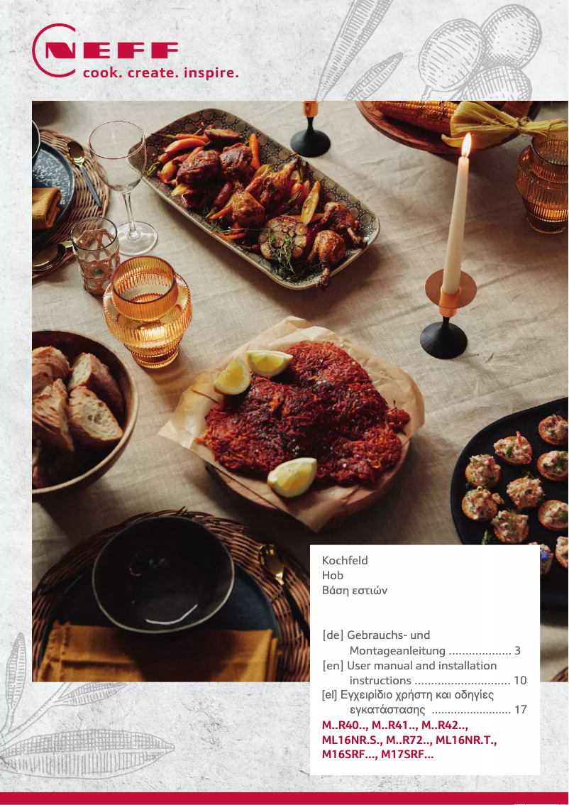 Page 1 de la notice Manuel utilisateur Neff E1ACE4AN0