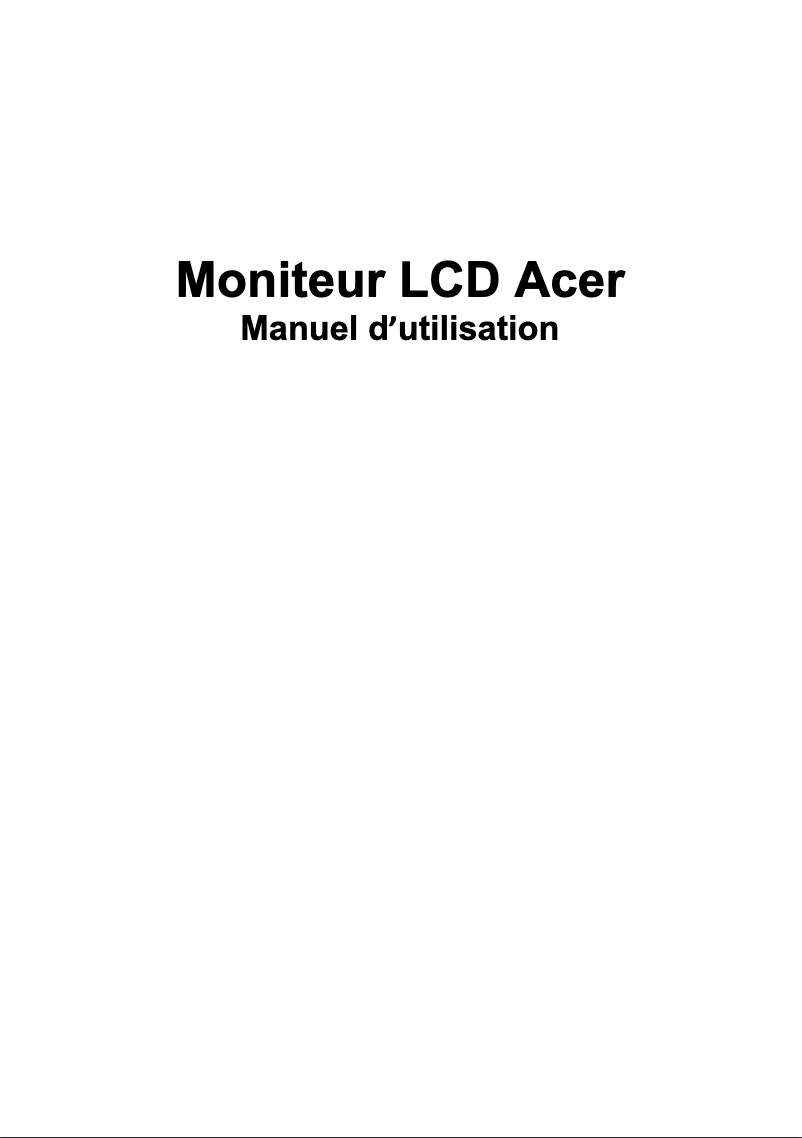 Page n°1 - Manuel utilisateur Acer PSV27-2