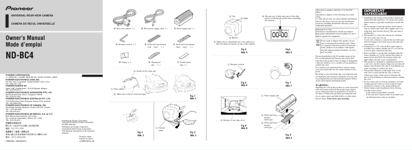 Image de la première page du manuel de l'appareil ND-BC4