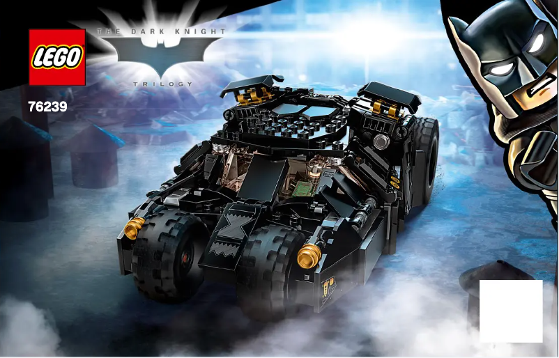 Page 1 de la notice Manuel utilisateur Lego The Dark Knight Trilogy 76239