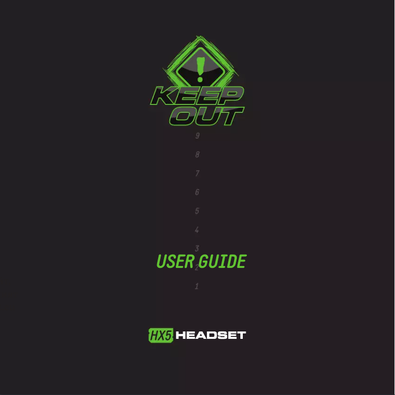 Página 1 del manual Manual de usuario KeepOut HX5