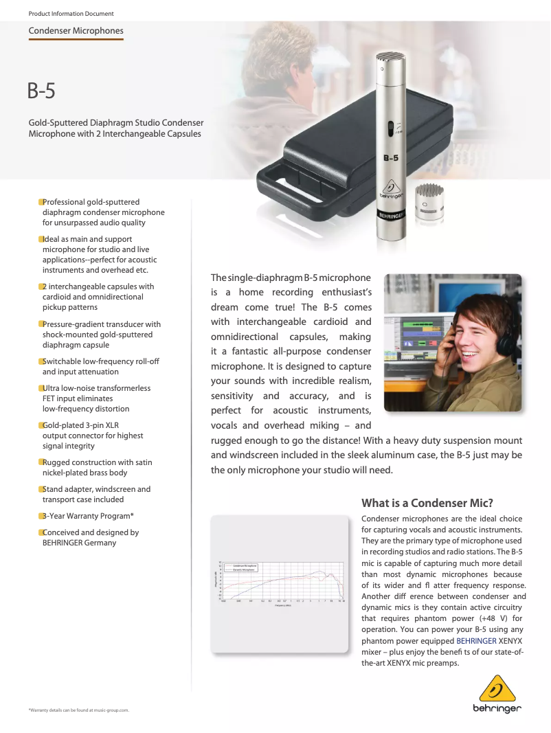 Imagen de la primera página del manual del dispositivo B-5