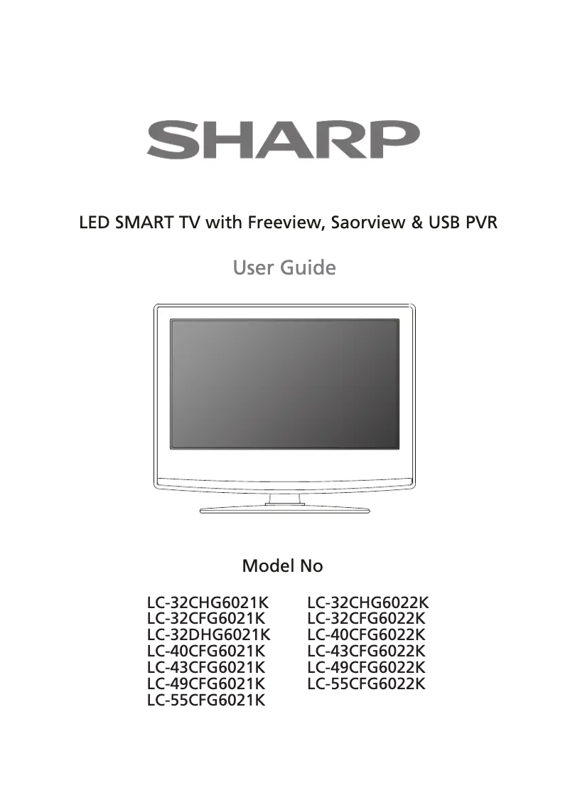 Page n°1 - Manuel utilisateur Sharp LC-32CFG6021K