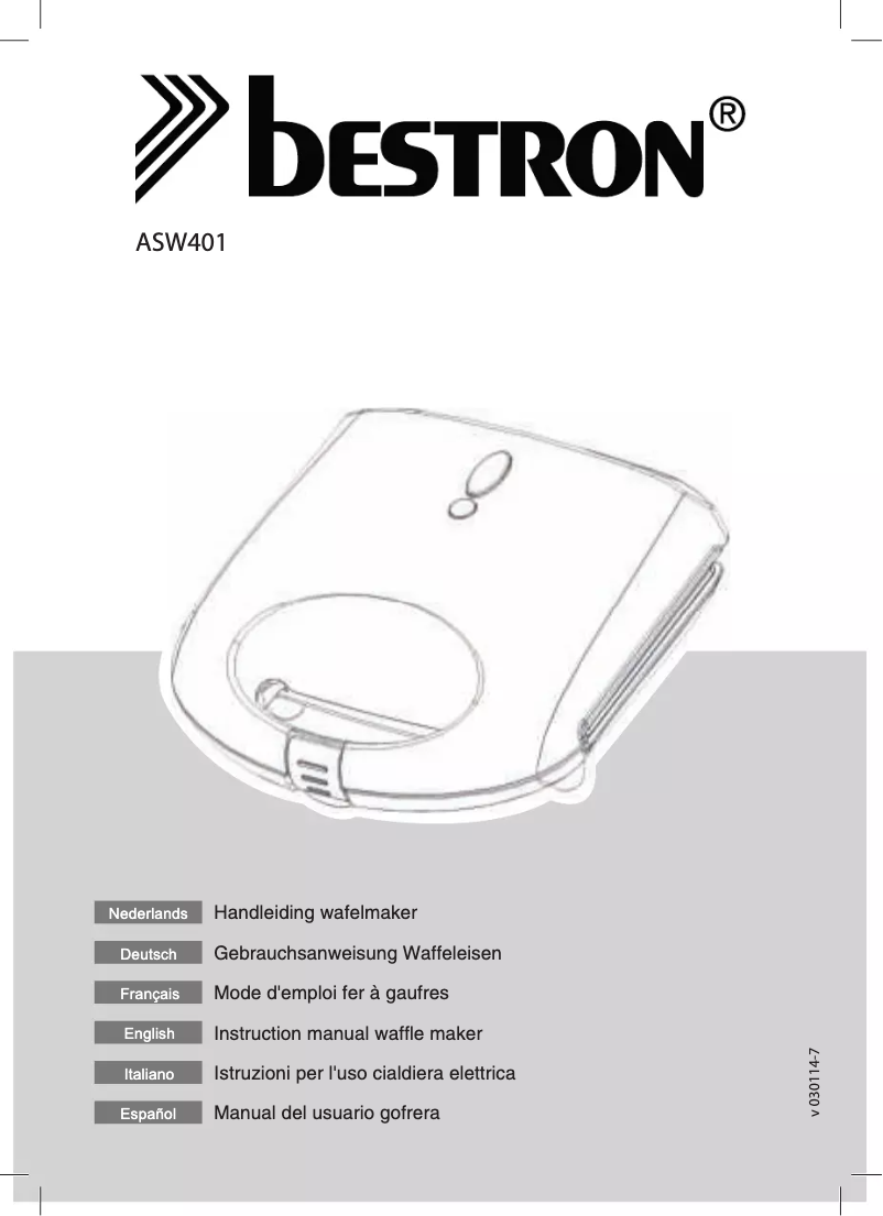 Page 1 de la notice Manuel utilisateur Bestron ASW40