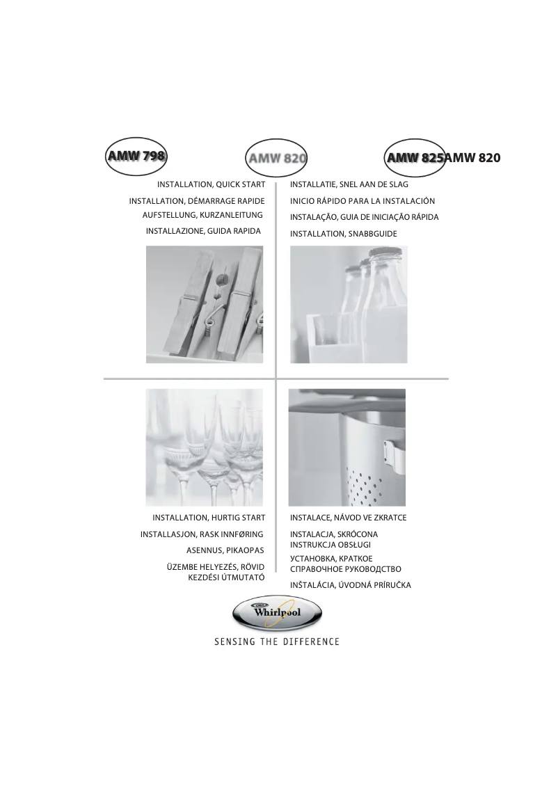 Page 1 de la notice Manuel utilisateur Whirlpool AMW 798/IX