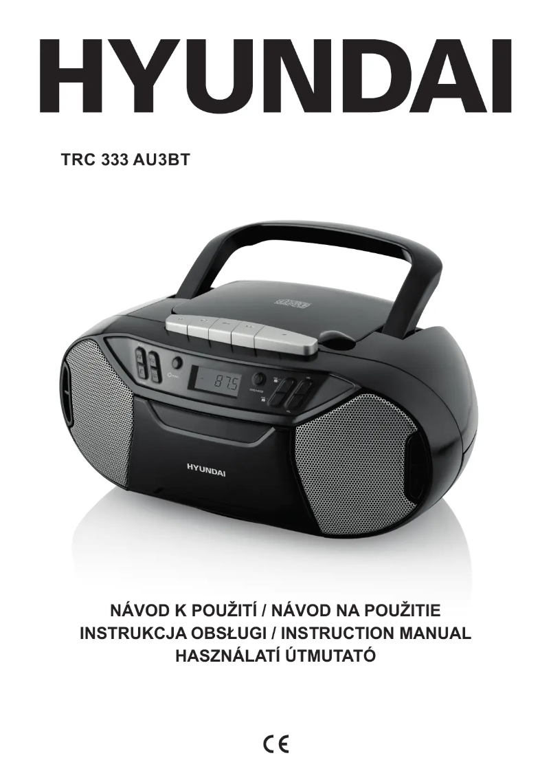 Page 1 de la notice Manuel utilisateur Hyundai TRC 333 AU3BTR