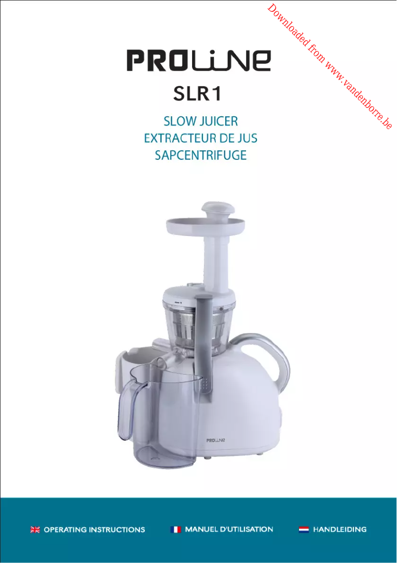 Image de la première page du manuel de l'appareil SLR1