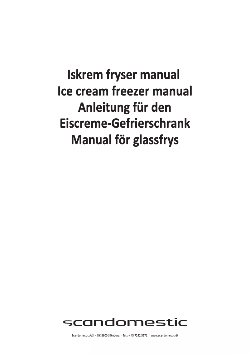 Page 1 de la notice Manuel utilisateur Scancool IC155D