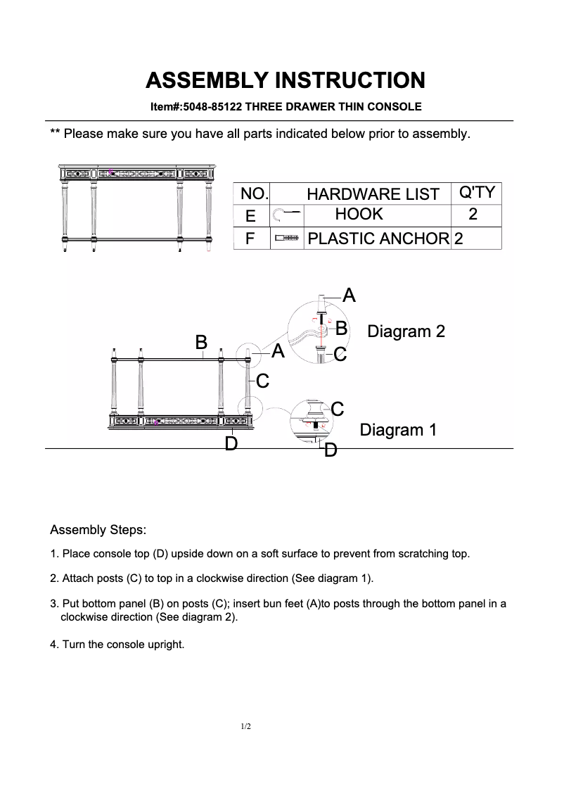 Image de la première page du manuel de l'appareil 5048-85122