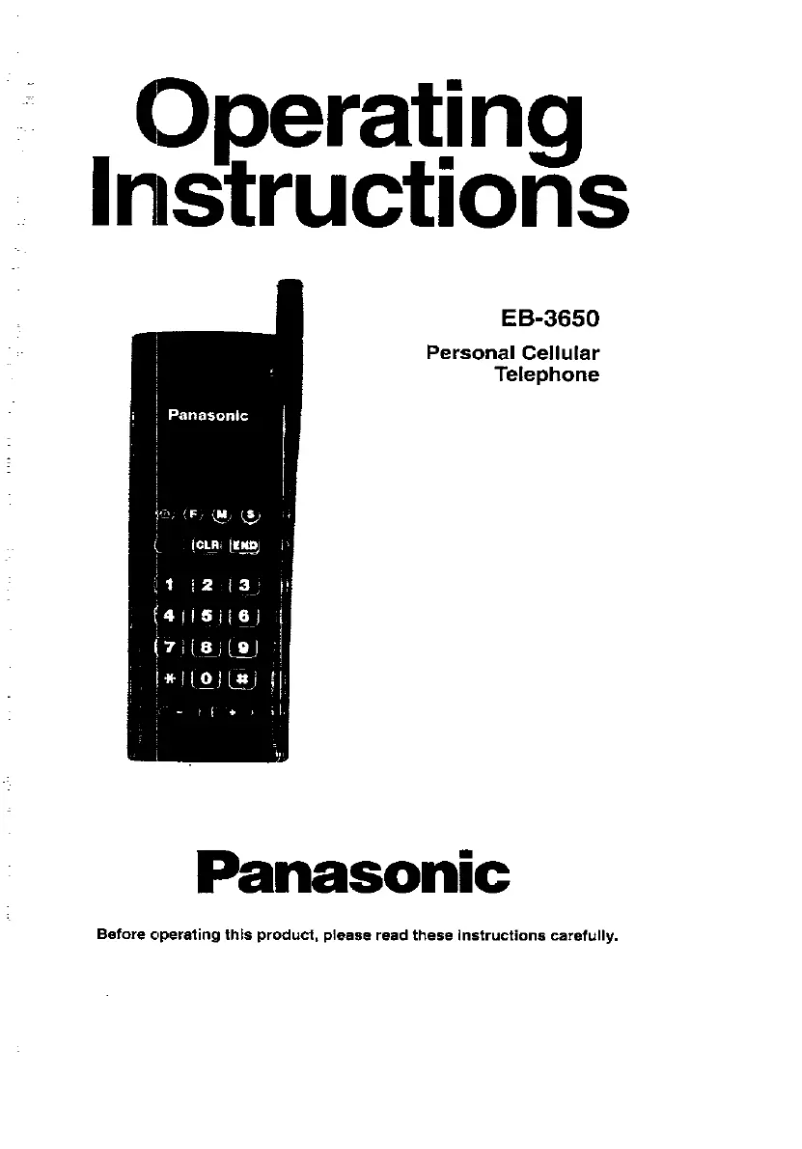 Image de la première page du manuel de l'appareil EB-3650