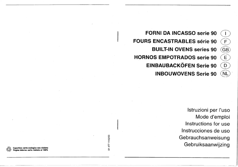 Page 1 de la notice Manuel utilisateur Smeg S20XMFR