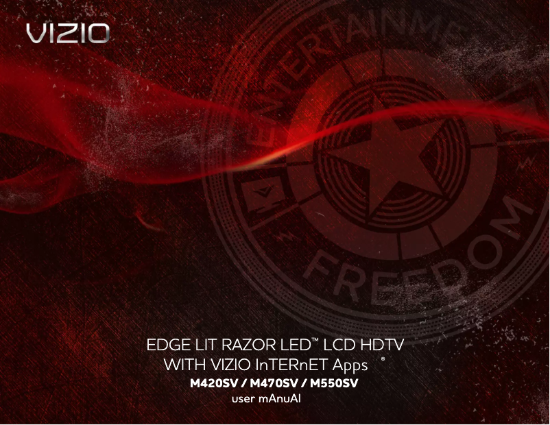 Page 1 de la notice Manuel utilisateur VIZIO M550SV