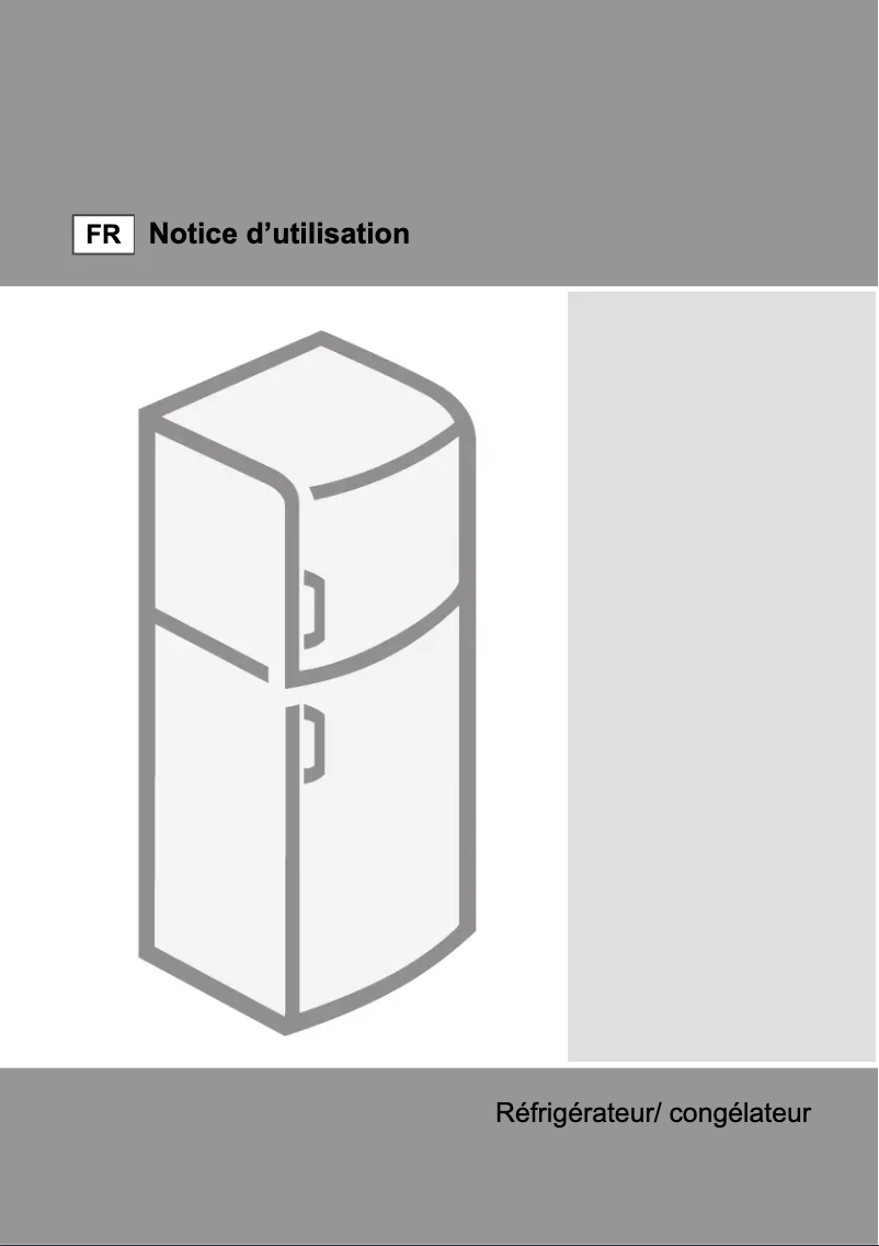Page n°1 - Manuel utilisateur Gorenje RF6172BW