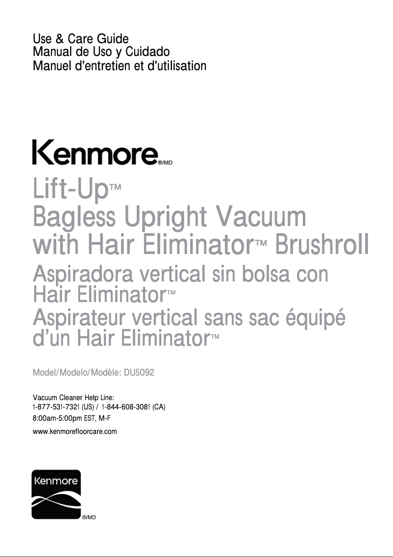 Image de la première page du manuel de l'appareil DU5092