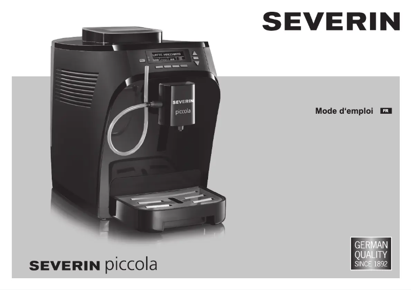 Page 1 de la notice Manuel utilisateur Severin KV 8055