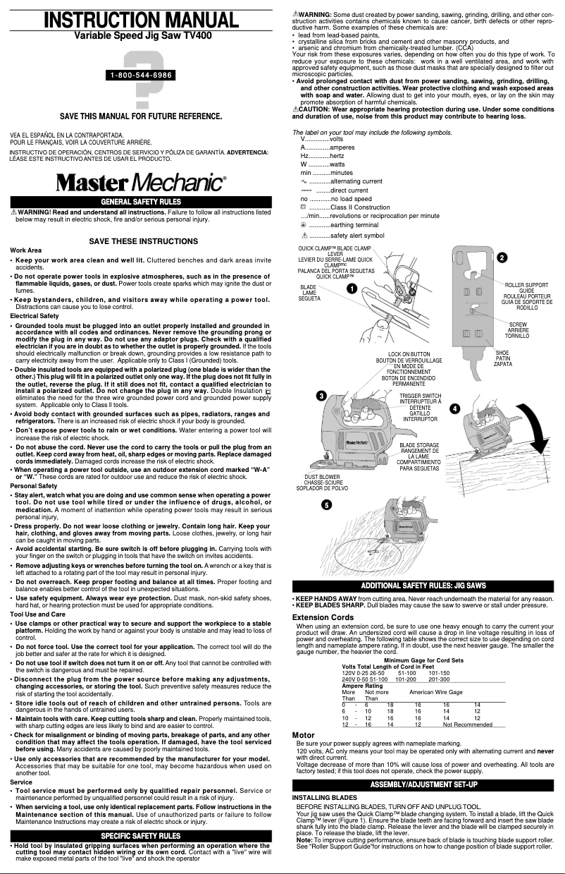 Page n°1 - Manuel utilisateur Black & Decker TV400