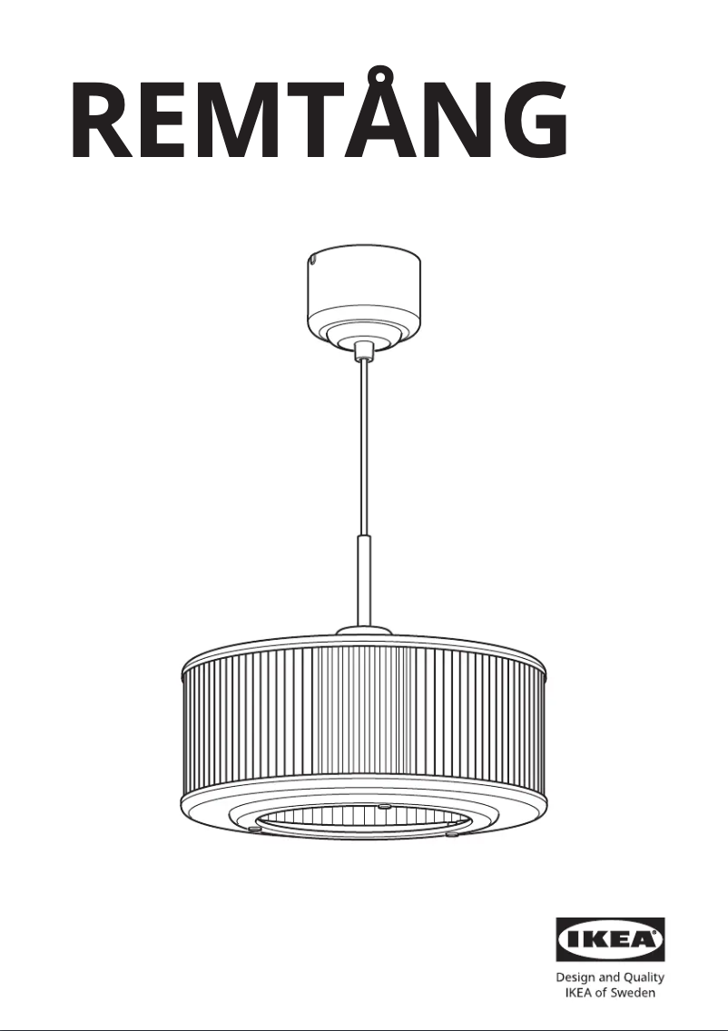 Image de la première page du manuel de l'appareil REMTÅNG 005.664.23