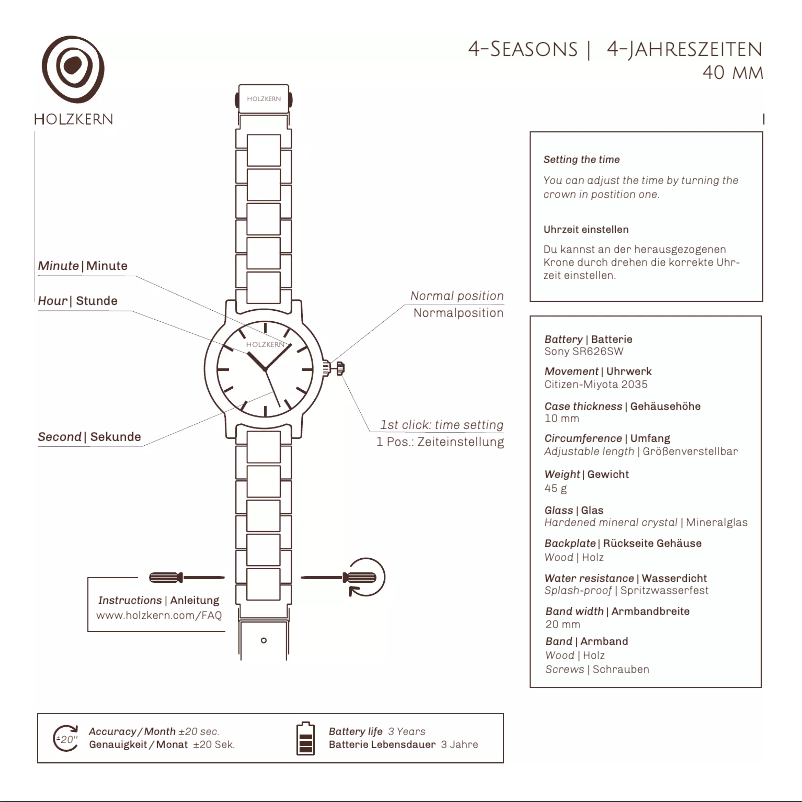 Image de la première page du manuel de l'appareil Sommertag