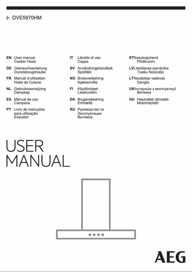 Page n°1 - Manuel utilisateur AEG DVE5970H
