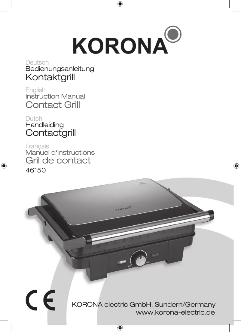 Page n°1 - Manuel utilisateur Korona 46150