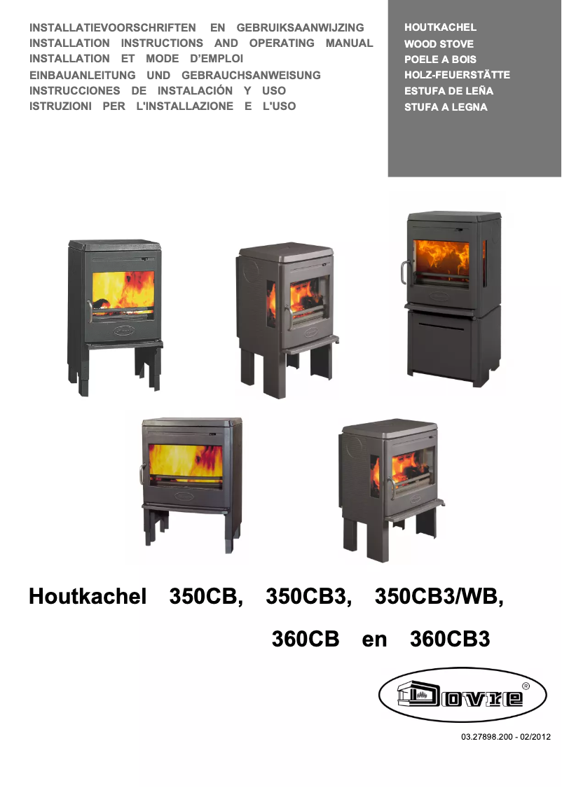 Page n°1 - Manuel utilisateur Dovre 350CB3-WB
