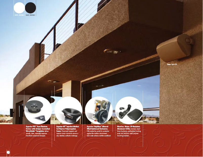 Page 1 de la notice Fiche technique Paradigm Stylus 470