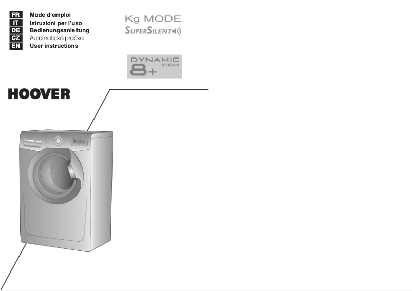 Page n°1 - Manuel utilisateur Hoover DST 8166