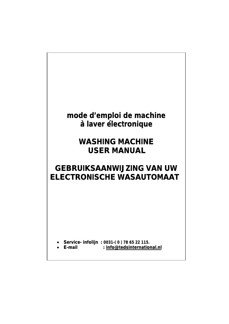 Page 1 de la notice Manuel utilisateur Whiteline WT 1082