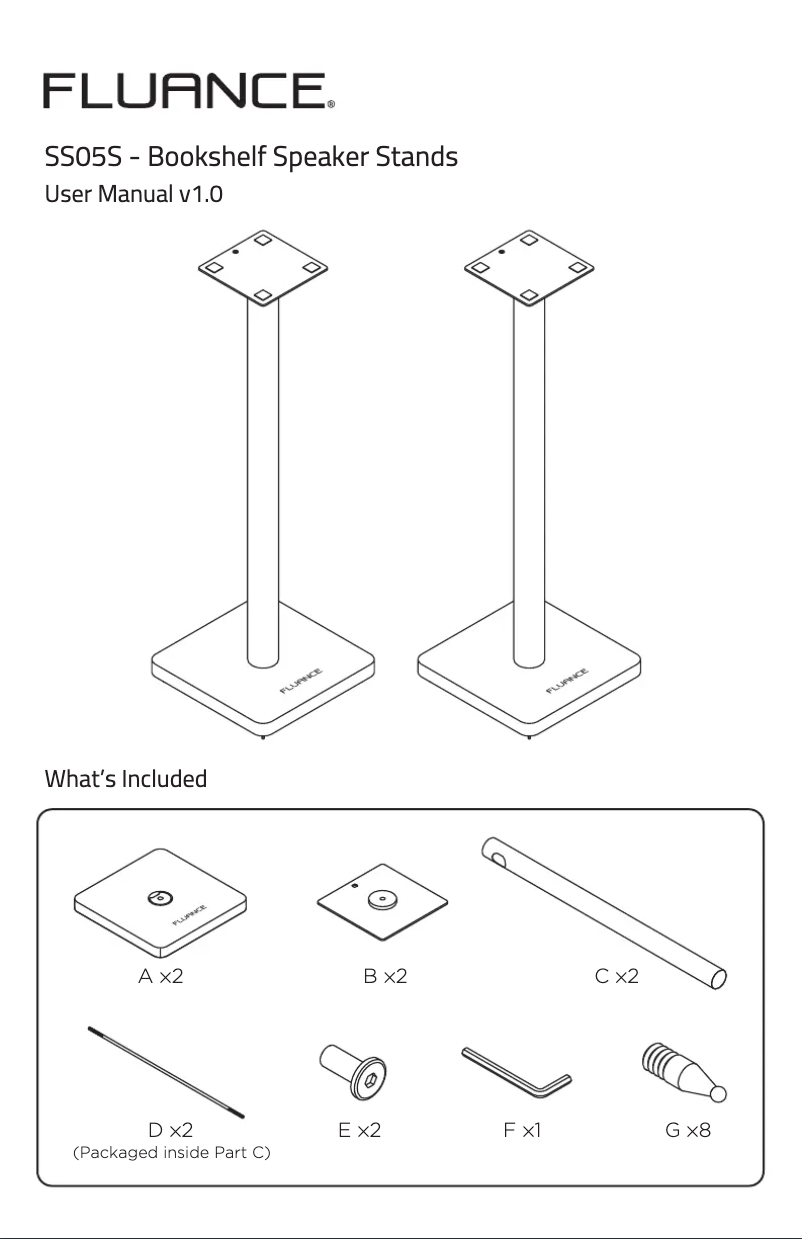 Page 1 de la notice Manuel utilisateur Fluance SS05S