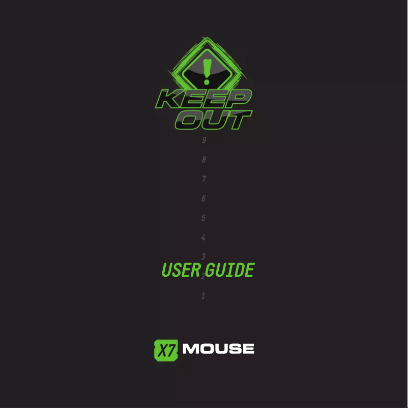 Página 1 del manual Manual de usuario KeepOut X7