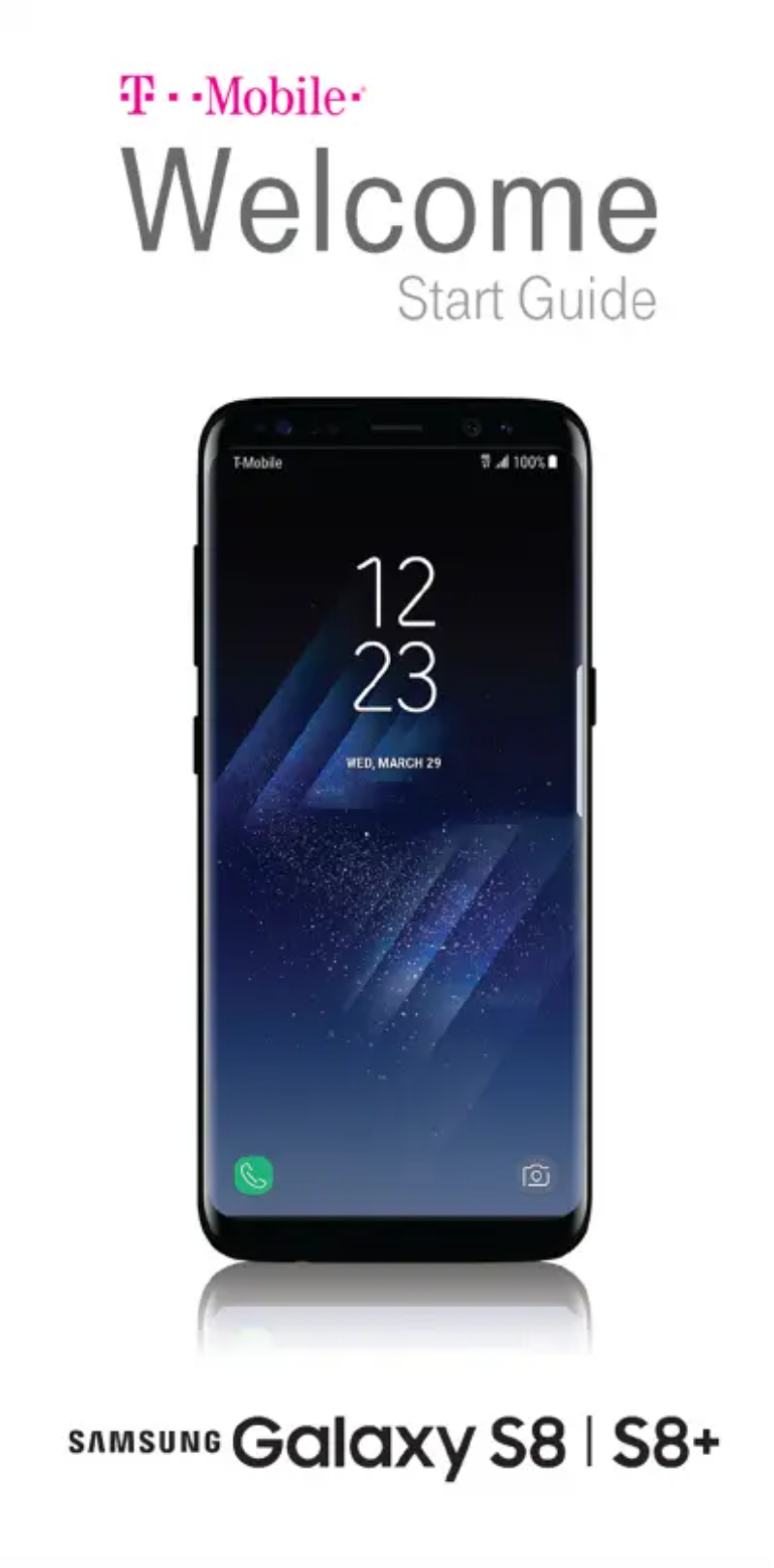 Image de la première page du manuel de l'appareil Galaxy S8